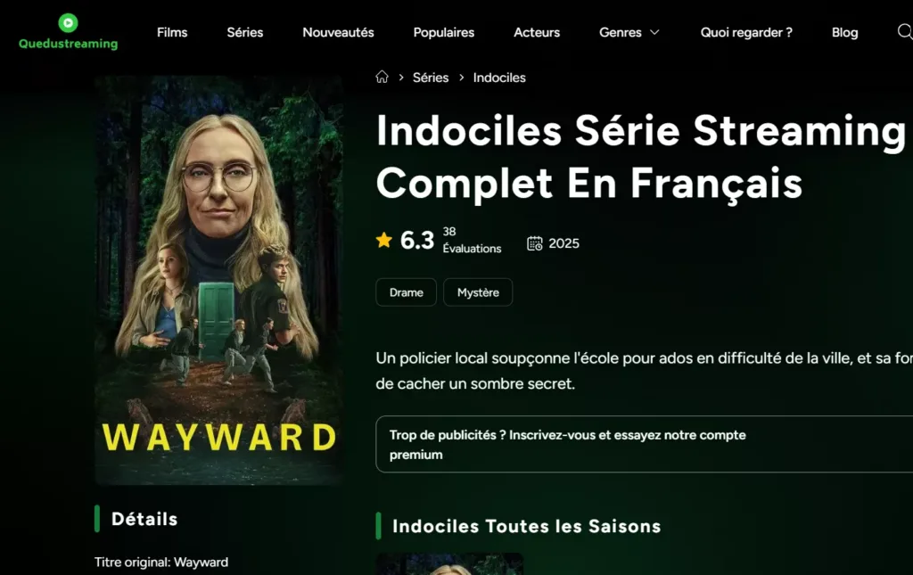 quedustreaming nouvelle adresse