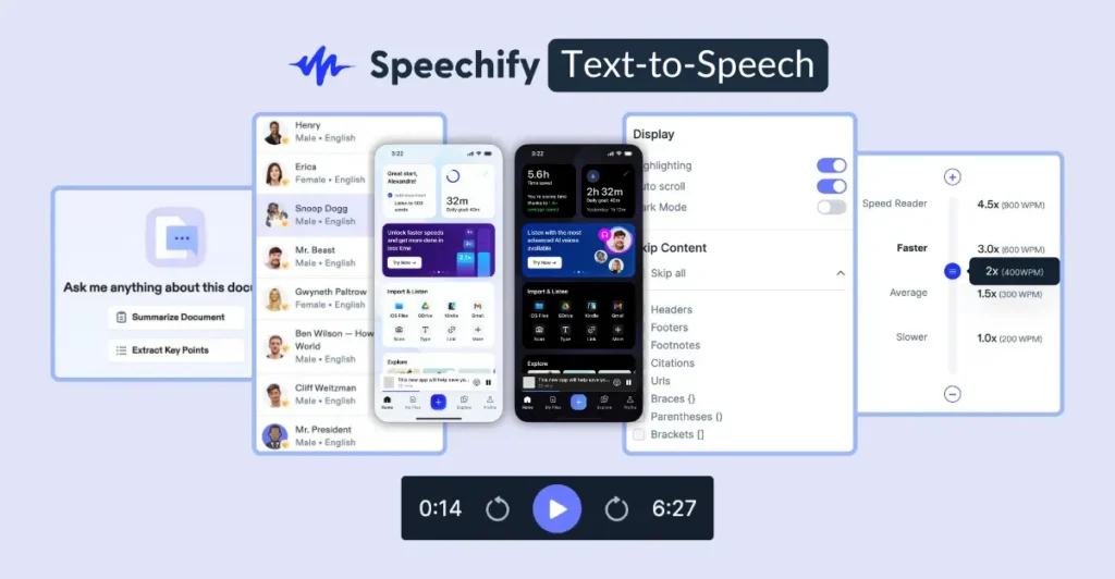 Speechify ia gratuite