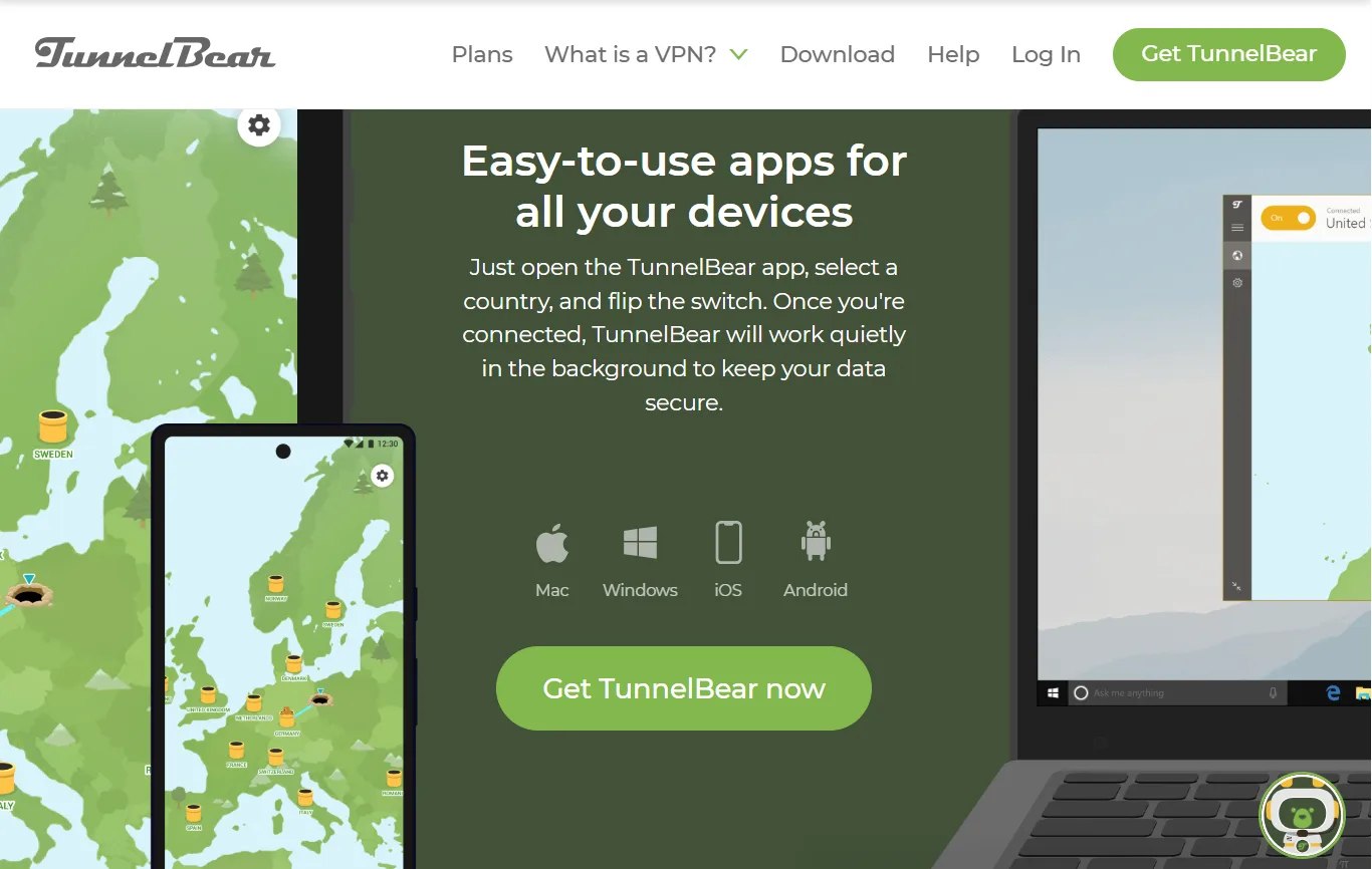 TunnelBear vpna vis 2026