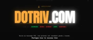 Dotriv.com nouvelle adresse Dragiv.com